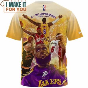 Lebron James All Time Leading Scorer Vintage T Shirt 2