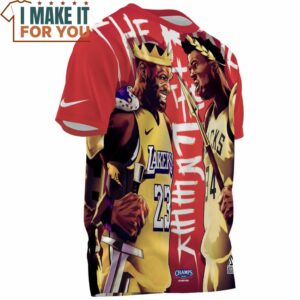 Lebron James Giannis Antetokounmpo King And Warrior T Shirt 3