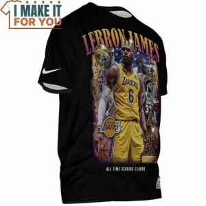 Lebron James All Time Scoring Leader Lakers Vintage T Shirt 2