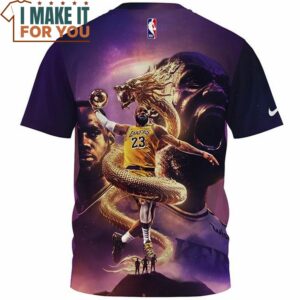 Lebron James Dragon Vintage Fullprinted T Shirt 2