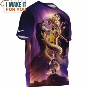 Lebron James Dragon Vintage Fullprinted T Shirt 3