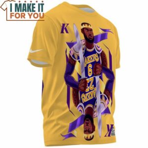 Lebron James King Card Lakers 6 Vintage T Shirt 3