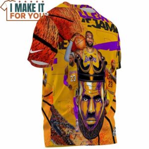 Lebron James King Crown Lakers Cavs Vintage T Shirt 3