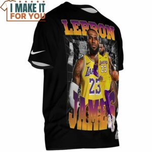 Lebron James Lakers 23 Vintage T Shirt 2