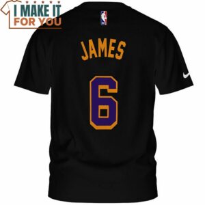 Lebron James Lakers 6 Skeletal Vintage T Shirt 3
