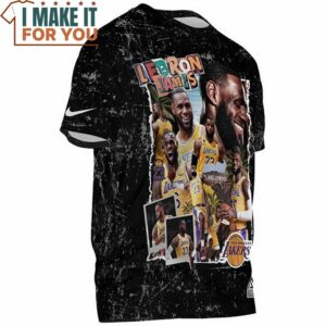 Lebron James Lakers Times Vintage T Shirt 2