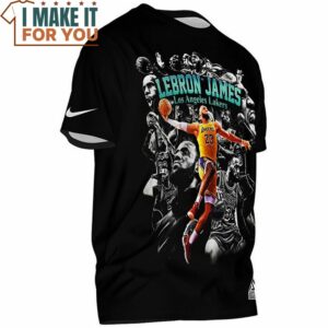 Lebron James Los Angeles Lakers Slam Dunk Vintage T Shirt 2
