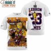 Lebron James The King Slam Dunk Lakers 23 Vintage T-Shirt