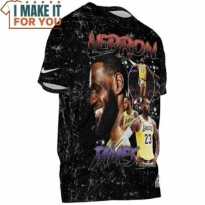 Lebron James Vintage Lakers 23 Slam Dunk T Shirt 2