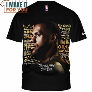 Lebron James Vintage They Will Know Your Name King T Shirt 3