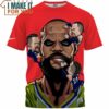 Lebron James vs Dillon Brooks Cartoon Funny Fullprinted T-Shirt