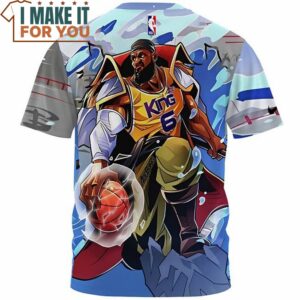 Lebron James Whitebeard King 6 One Piece Cartoon T Shirt 2