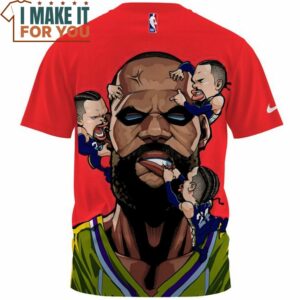 Lebron James vs Dillon Brooks Cartoon Funny Fullprinted T Shirt 2
