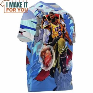 Lebron James Whitebeard King 6 One Piece Cartoon T Shirt 3