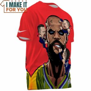 Lebron James vs Dillon Brooks Cartoon Funny Fullprinted T Shirt 3