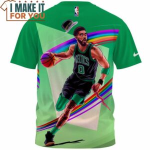Jayson Tatum Celtics 0 Dribble Rainbow T Shirt 2