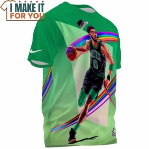 Jayson Tatum Celtics 0 Dribble Rainbow T Shirt 3