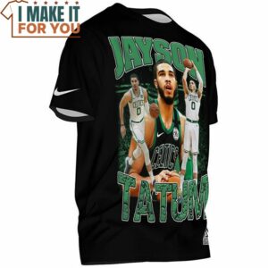 Jayson Tatum Celtics 0 Green Vintage T Shirt 2