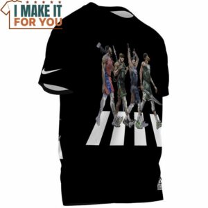 Joel Embiid Jayson Tatum Luka Doncic Giannis Antetokounmpo x The Beatles Fullprinted T Shirt 3