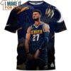 Jamal Murray Denver 27 Blue Arrow Vintage T-Shirt