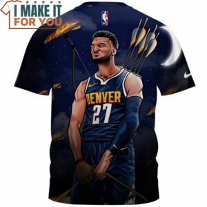 Jamal Murray Denver 27 Blue Arrow Vintage T Shirt 2