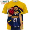 Jamal Murray NBA Denver 27 3D T-Shirt
