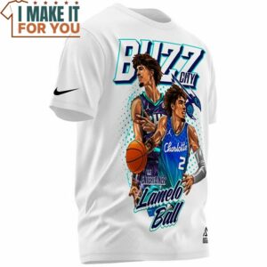 Lamelo Ball Charlotte 2 Buzz City Cartoon Art T Shirt 2