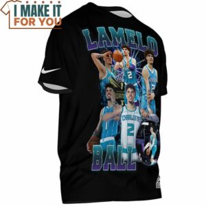 Lamelo Ball Charlotte 2 Vintage T Shirt 2