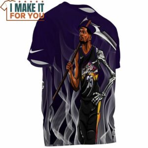 Kevin Durant Death Skull PHX 35 Vintage T Shirt 3