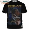 Kevin Durant Vintage Signed Fullprinted T-Shirt, Best Basketball Gifts
