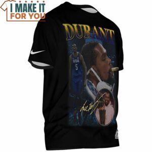 Kevin Durant Vintage Signed Fullprinted T Shirt 2
