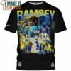 Jalen Ramsey 5 x Los Angeles Rams All Over Printed T-Shirt, Best NFL Gift for Fans