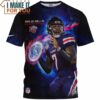 Malik Willis x Liberty Flames 3D T-Shirt, Cheap NFL Gift for Fans