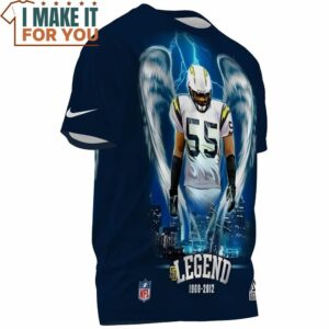 Junior Seau x San Diego Chargers Legend 1969 2012 Fullprinted Shirt Ultimate NFL Fan Gift 3