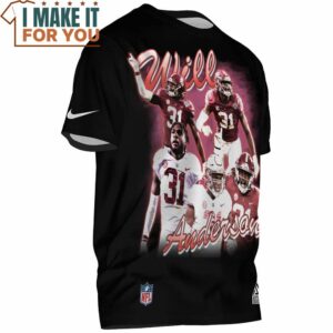 Will Anderson 3D T Shirt Retro NFL Gift for Fans 2