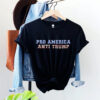Pro America Anti Trump 2025 Flag Retro Shirt