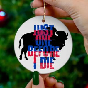 Buffalo Bills Just One Before I Die Ornament, Buffalo Christmas Gift For Fan 2