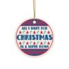 All I Want For Christmas Is A Super Bowl Ceramic Ornament, Christmas Ugly Sweater Buffalo Football Decor