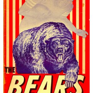 Vintage Reproduction 1953 Chicago Bears NFL Poster