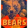 Vintage Reproduction Chicago Bears NFL Poster